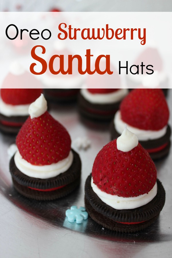 Oreo Strawberry Santa Hats