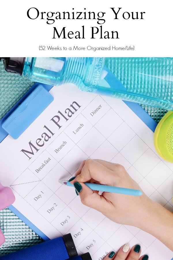 Organize Your Meal Plan