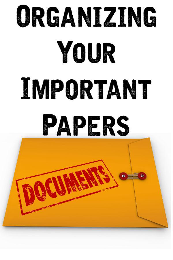 Organizing Your Important Documents