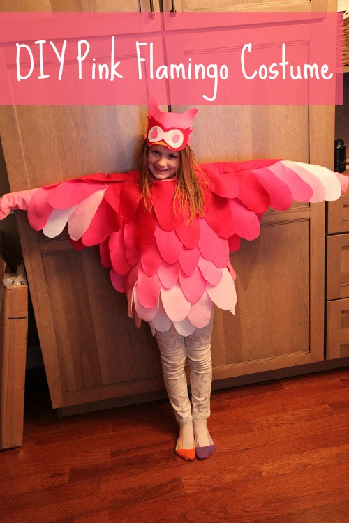 DIY Halloween Costumes: Flamingo Cape Costume for Kids