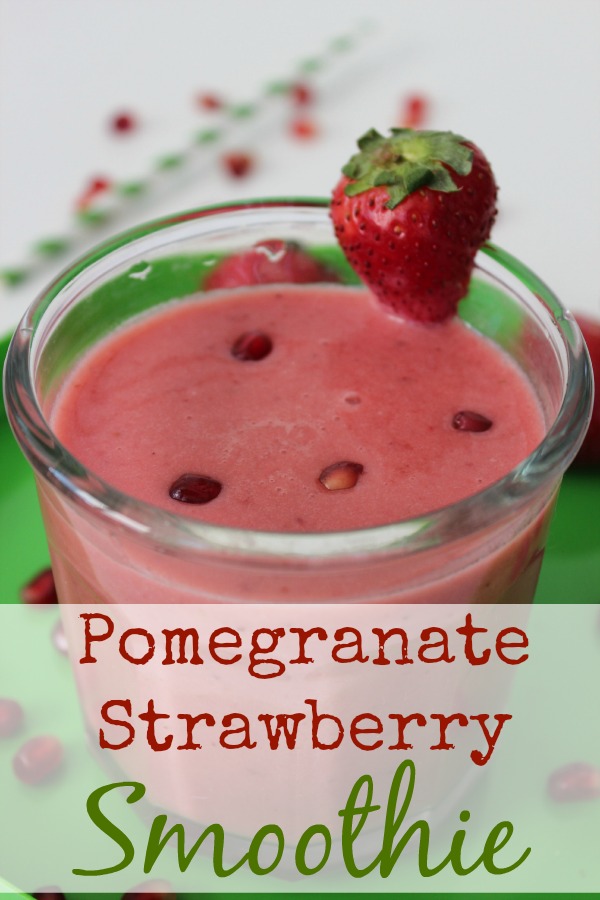 Pomegranate Strawberry Smoothie