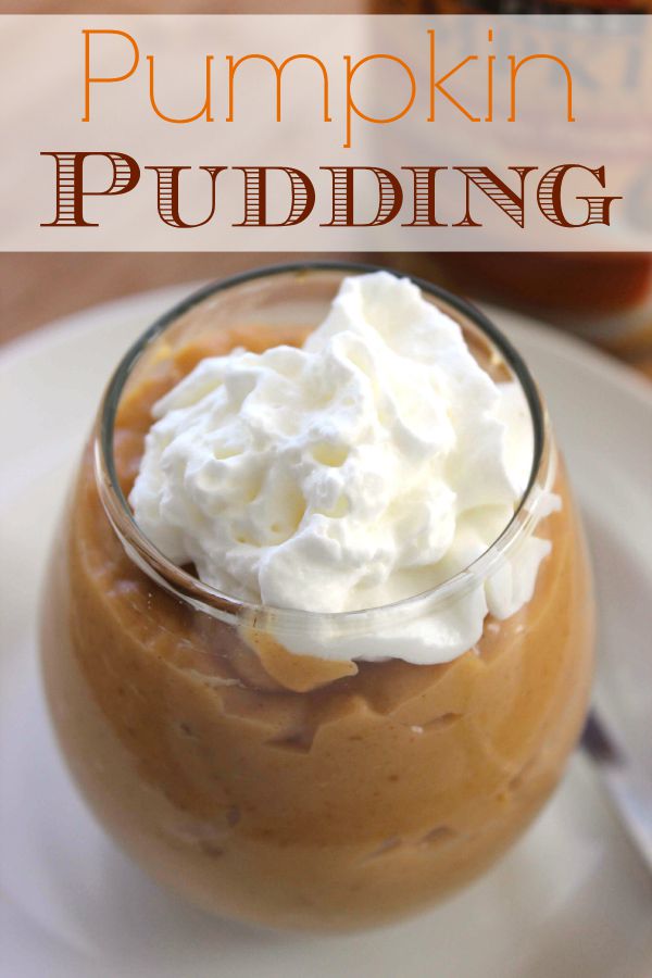 Homemade Pumpkin Pudding - BargainBriana