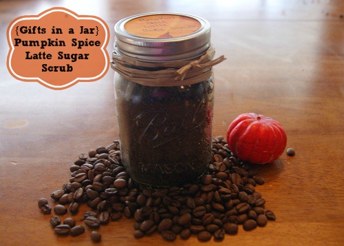 Pumpkin Spice Latte Sugar Scrub Gift in a Jar Mason Jar