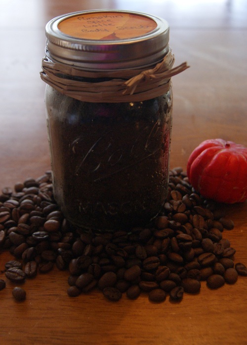 Pumpkin Spice Latte Sugar Scrub Homemade Mason Jar Gift Idea