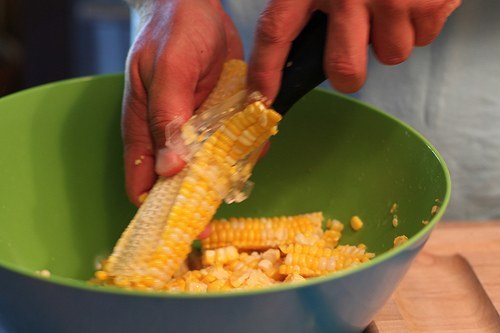 Removing Corn from Cob