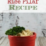 Easy rice pilaf recipe with just three ingredients