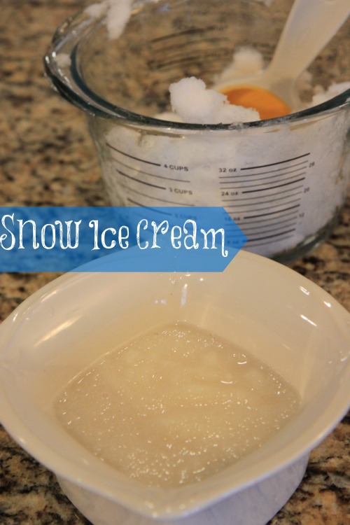 Snow Ice Cream Recipe