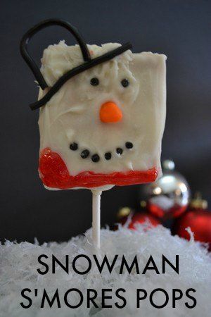 Snowman Smores Pops Instruction