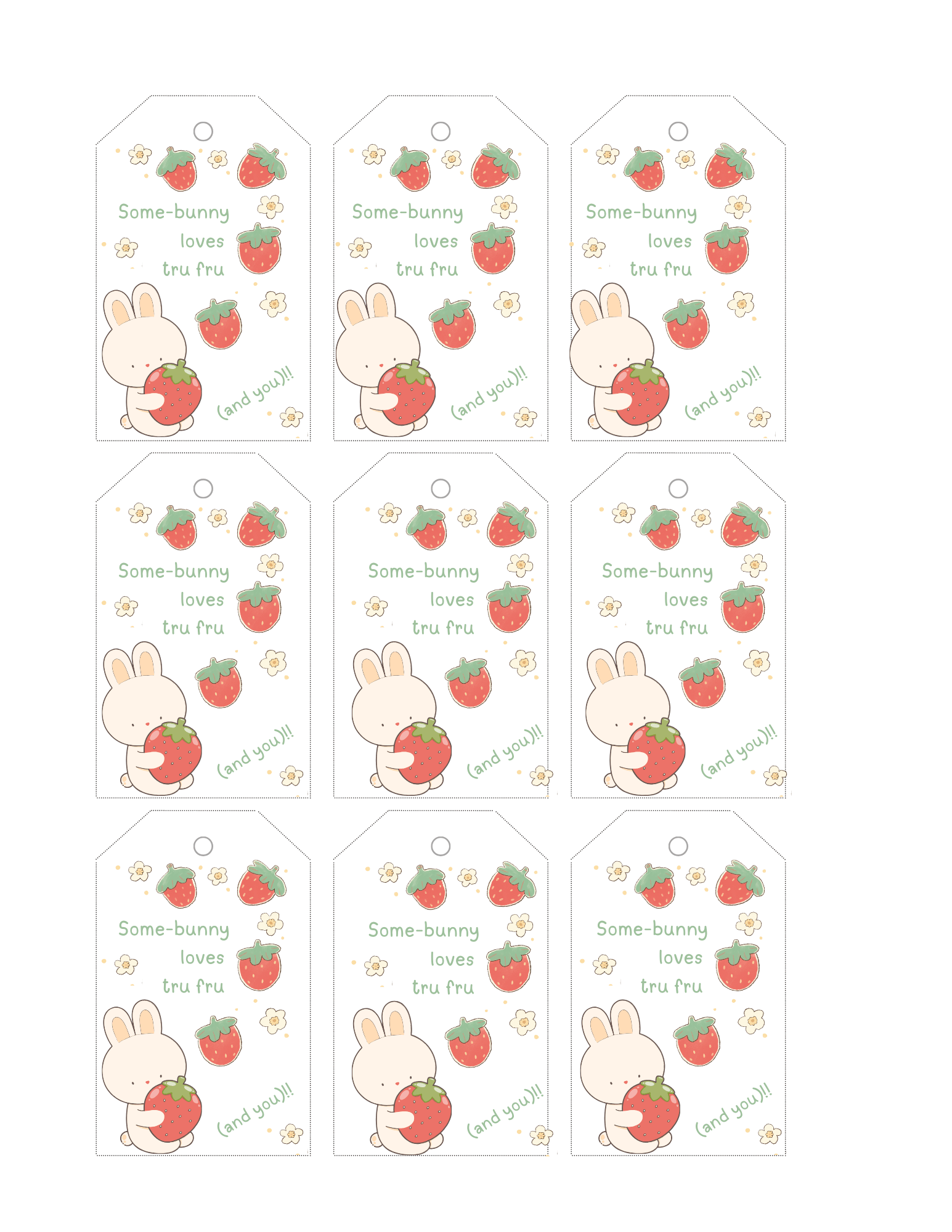 Hop to it! Print your tags, grab your Tru Fru, and surprise someone with a berry sweet gift! 🍓💕

#EasterTreats #TruFruLove #PrintableGiftTags #SomebunnyLovesYou #EasyEasterGifts