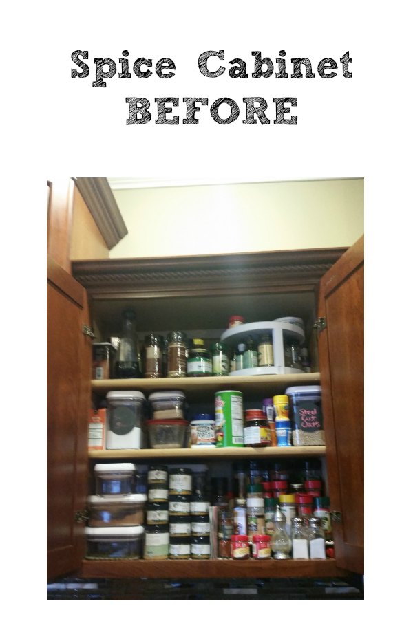Spice Cabinet Before