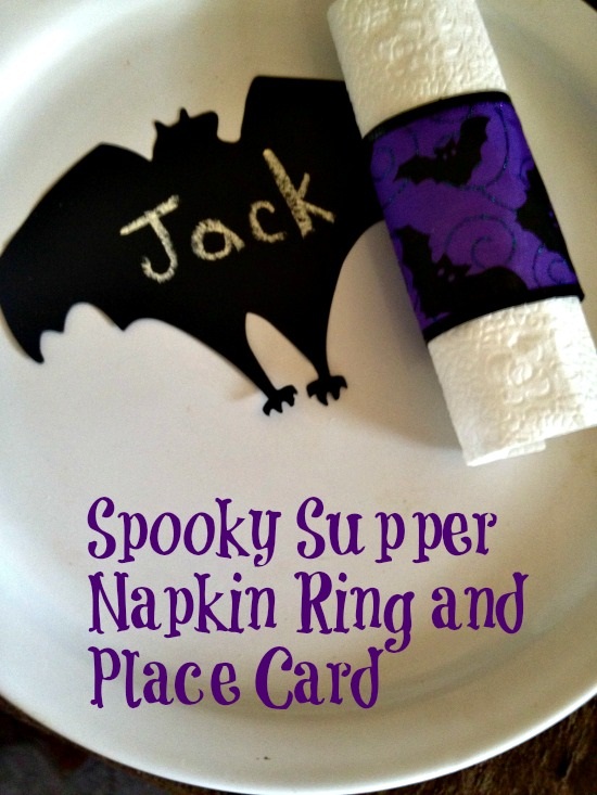 Spooky Supper Napkin Ring and Place Card