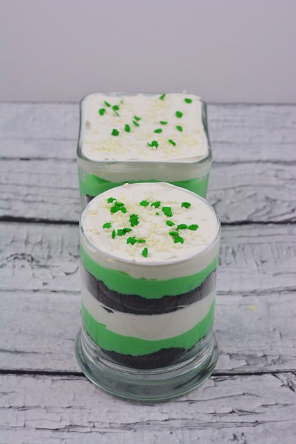 St. Patrick's Day Cookie Cheesecake Trifle2
