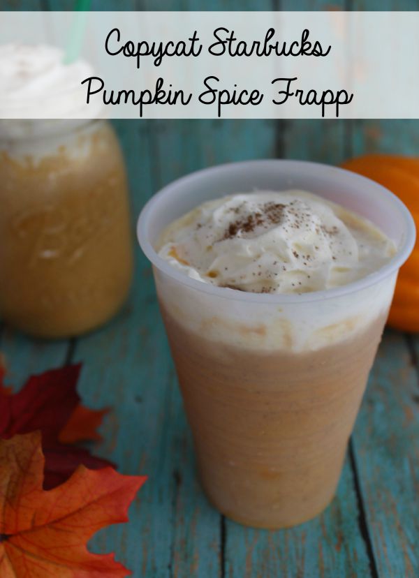  This Copycat Starbucks Pumpkin Spice Frapp recipe can save you quite a bit of money when you make at home this fall. Plus, you can have it anytime you want - no need to wait for pumpkin season!