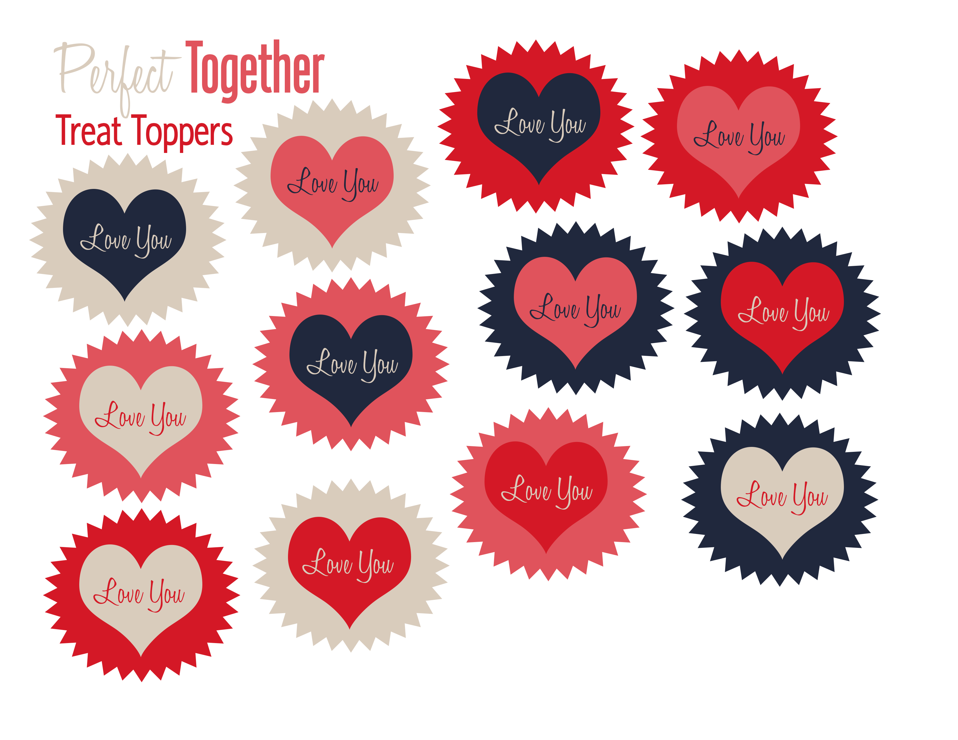 Free Valentine's Day Treat Toppers Printable BargainBriana