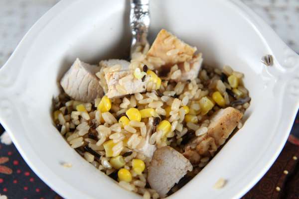 Turkey Rice Bowl made with Minute Ready to Serve Rice