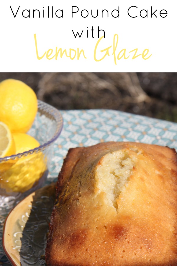 Vanilla Pound Cake with Lemon Glaze