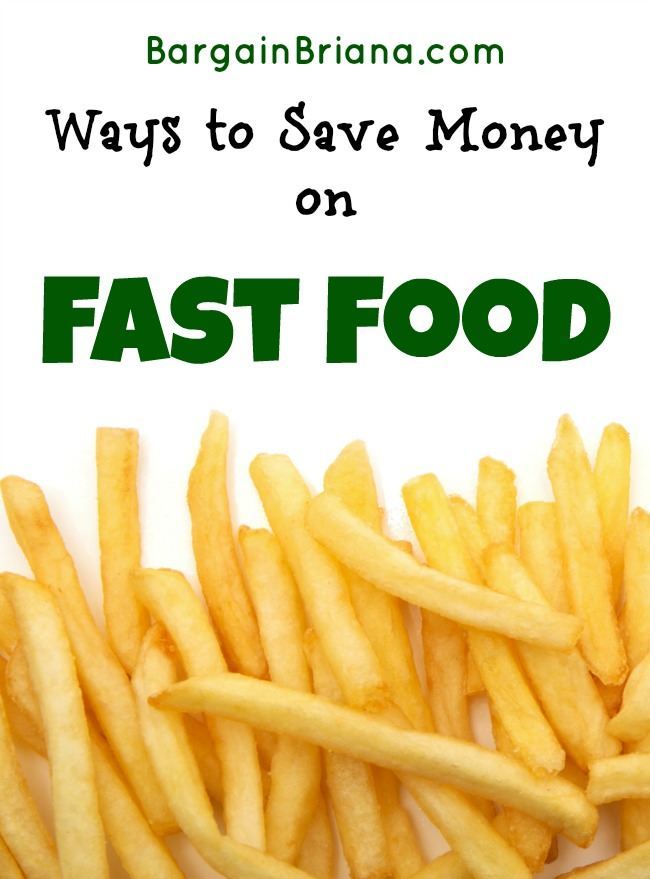 Ways to Save Money on Fast Food