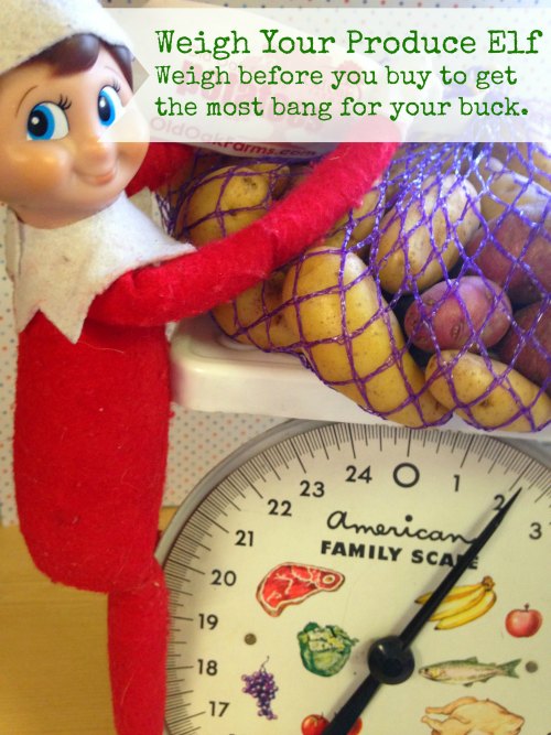Weigh Your Produce Elf via BargainBriana