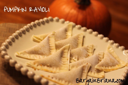 bARGAIN bRIANA PUMPKIN RAVIOLI