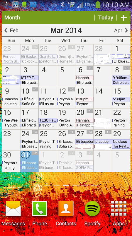 calendar on android