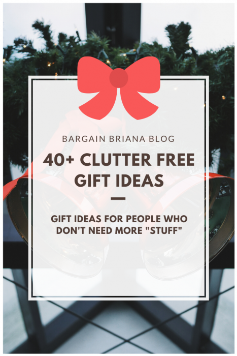 If you are like me, you don't need any more "stuff." I have put together a list of clutter-free gift ideas that are great for the holidays, birthdays, anniversaries, any of the special days. 