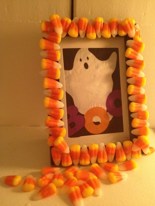 creepy candy corn frame