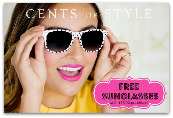 free sunglasses with order cents of style