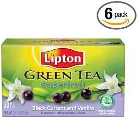 lipton green tea caffeine