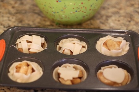 mini apple pies ready to bake