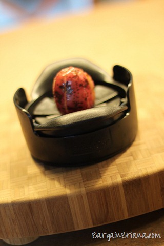 red potato on wedger