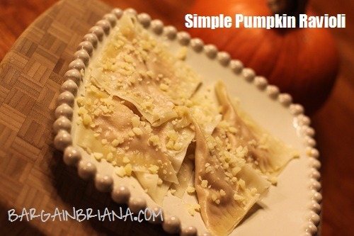 simple pumpkin ravioli