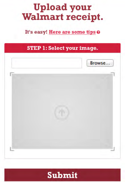 upload walmart receipt